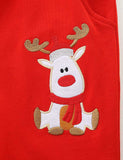 Santa Reindeer Applique Sweatpants