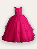 Pearl Trailing Evening Wedding Dress