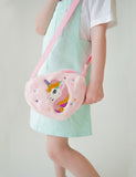 Cartoon Unicorn Embroidered Shoulder Bag