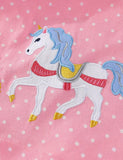Cute Unicorn Embroidered Dress