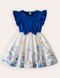 Butterfly Print Princess Dress