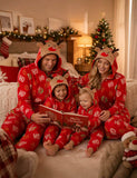 Christmas Reindeer Flannel One-Piece Family Matching Pajamas