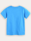 Shark Print Short Sleeve T-Shirt