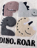 Dinosaur Applique Short-sleeved Shorts Set