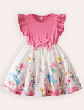 Butterfly Print Princess Dress