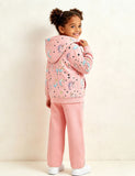 Unicorn Print Zip-Up Hoodie & Sweatpants Set