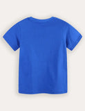 Construction Car Printed Short Sleeve T-Shirt