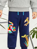 Animal Embroidered Sweatpants