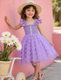 Bust 3D Butterfly Flying Sleeve Dress