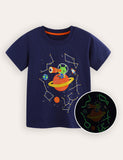 Luminous Planet Print Short Sleeve