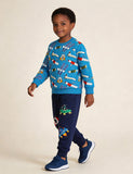 Rocket Print Sweatshirt Sports Suit