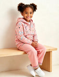 Unicorn Print Zip-Up Hoodie & Sweatpants Set
