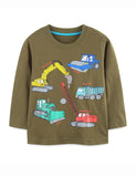 Excavator Printed Long Sleeve T-Shirt