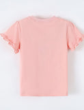 3D Flower Unicorn Print T-shirt