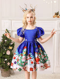 Christmas Print Party Dress