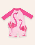 Sød Flamingo langærmet badedragt