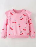 Cute Cherry Print Sweatshirt