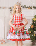 Christmas Print Party Dress