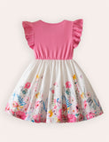 Butterfly Print Princess Dress