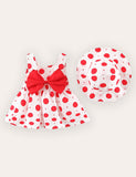 Baby Printed Dress + Hat