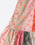 Ethnic Style Printed Neck Holiday Dress