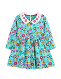 Floral Doll Collar Long Sleeve Dress