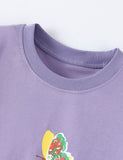 Cute Kitten Butterfly Print T-shirt