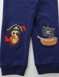 Animal Pirate Embroidered Sweatpants