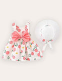 Baby Printed Dress + Hat