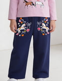 Unicorn Embroidered Straight Pants