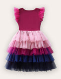 Unicorn Embroidered Tulle Dress