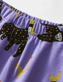 Set met kort T-shirt en korte broek met orang-oetan-appliqué