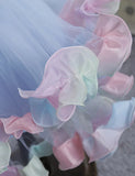 Three-dimensional Flower Party Tulle Dress