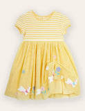 Bunny Appliqué stribet kjole