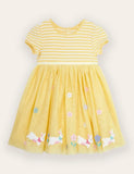 Bunny Appliqué stribet kjole