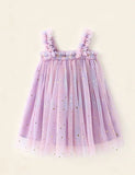 Sequin Star Rainbow Sundress Tulle Dress