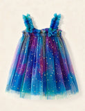 Sequin Star Rainbow Sundress Tulle Dress