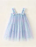 Sequin Star Rainbow Sundress Tulle Dress