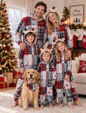Christmas Flannel One-Piece Reindeer Family Matching Pajamas