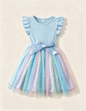 Starry Sky Gradual Change Tulle Princess Dress