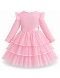Elegant Three-dimensional Flower Tulle Dress
