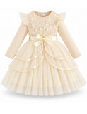 Elegant Three-dimensional Flower Tulle Dress