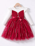 Tulle Print Bow Dress