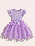 Flying Sleeves Butterfly Tulle Princess Dress