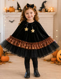 Halloween Star Velvet Cape + Headband