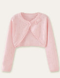 Bow Hollow out Sweater Cardigan - Mini Taylor
