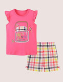 Butterfly Embroidered Sleeveless Set