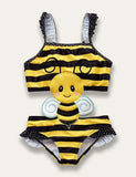 Cartoon Appliqué One Piece Swimsuit - Mini Taylor