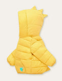 Cartoon Dinosaur Printed Zipper Design Coat - Mini Taylor