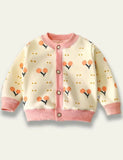 Cartoon Flower Plaid Cardigan - Mini Taylor